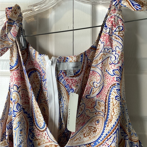 Luukse NWT Long Maxi Dress With Multi Color Sz XL - Picture 3 of 3